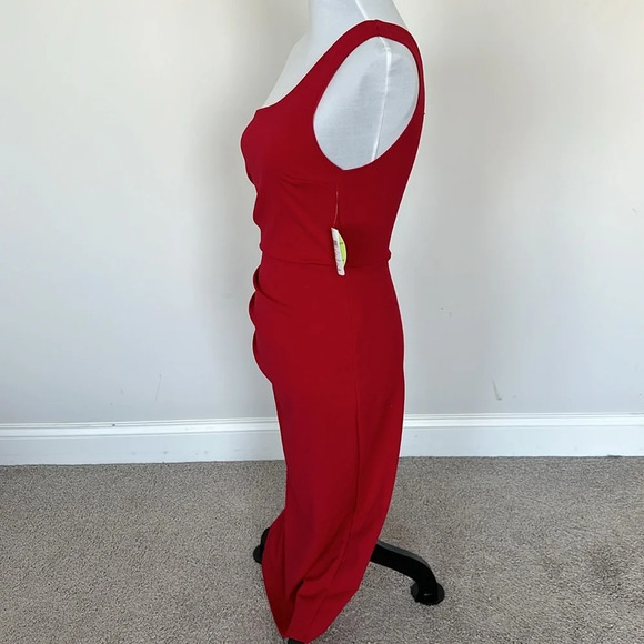 NWT Windsor Red One Shoulder Dress Sz SM - Picture 2 of 6
